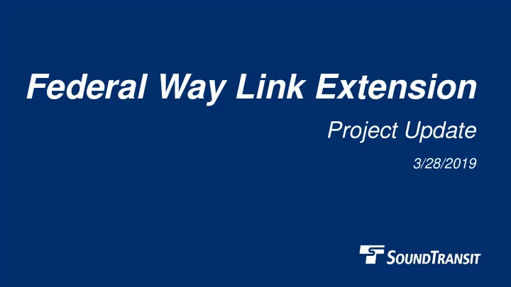 federal way link extension