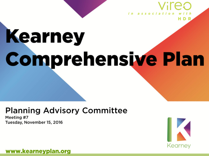 planning advisory committee understanding key issues