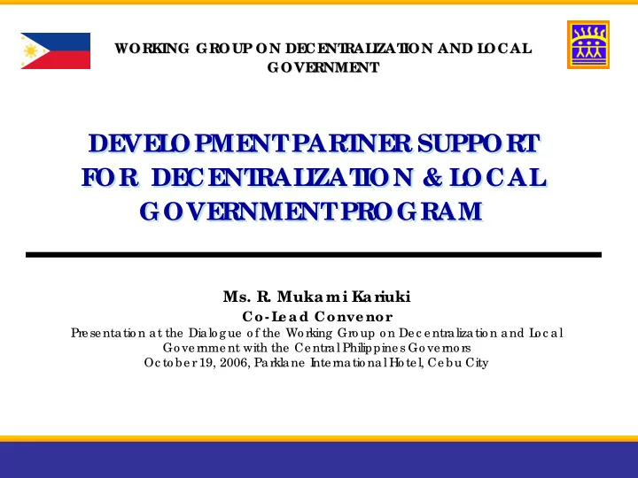 de ve l opme nt part ne r support de ve l opme nt part ne