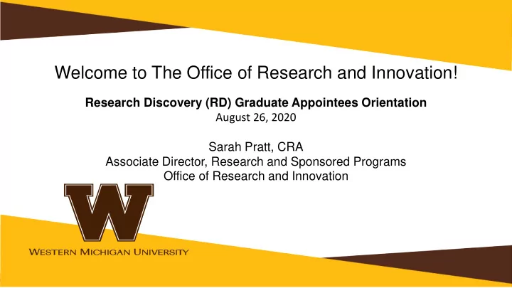 welcome to the office of research and innovation