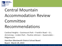 central mountain accommodation review committee