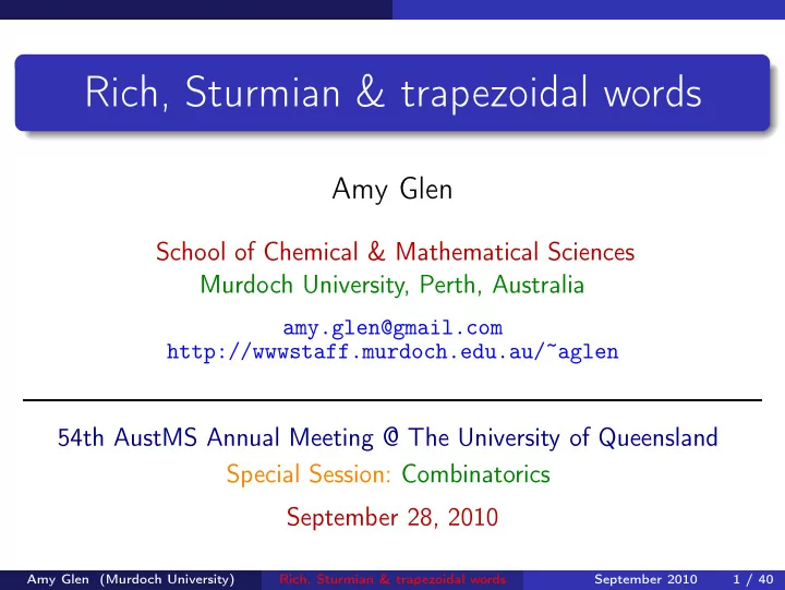 rich sturmian trapezoidal words