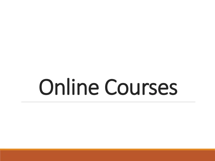 online c ne cour urses es presenters