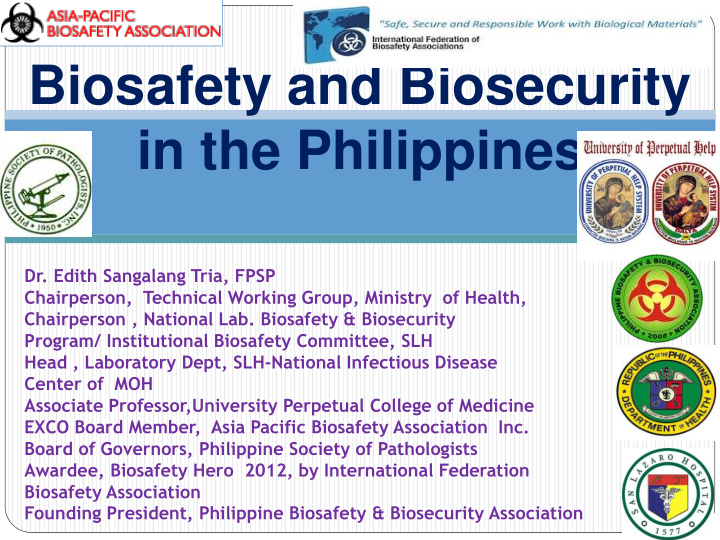 biosafety and biosecurity in the philippines