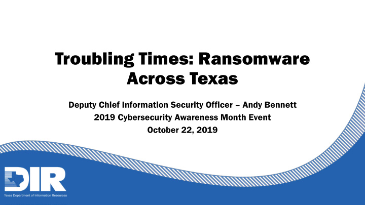 troubling times ransomware across texas