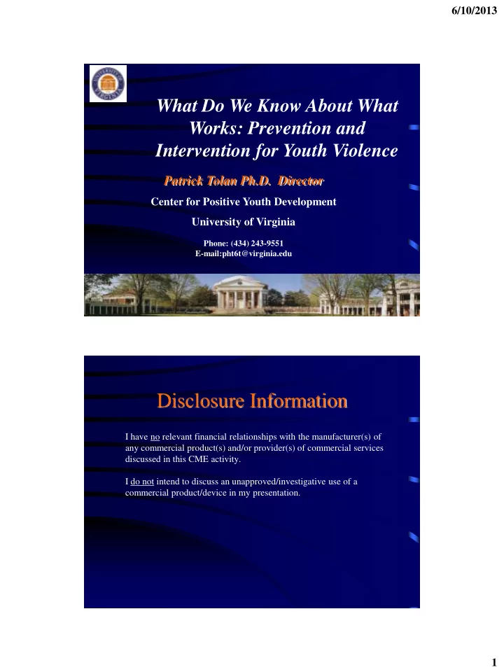 disclosure information