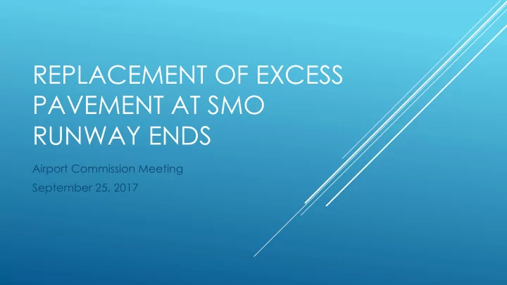 pavement at smo