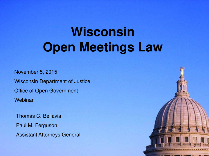 wisconsin open meetings law