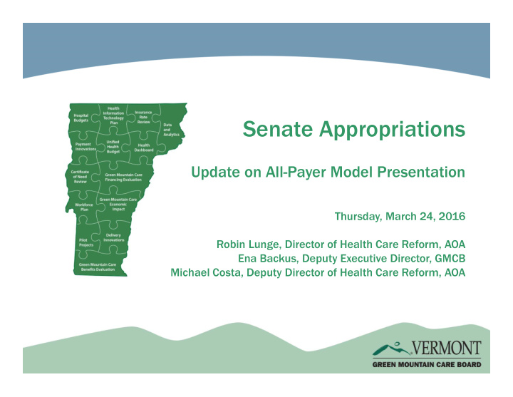 senate appropriations