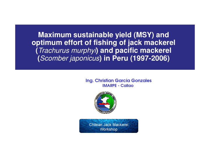 maximum sustainable yield msy and optimum effort of