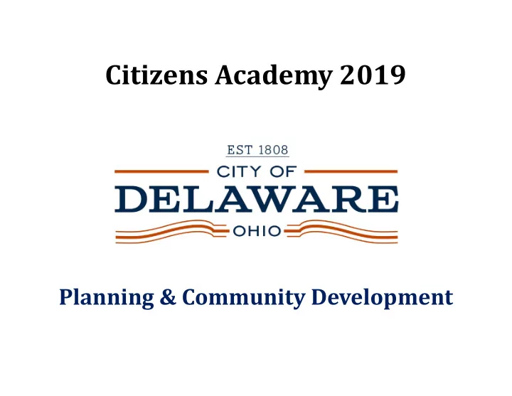 citizens academy 2019