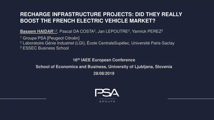 recharge infrastructure projects did they really boost