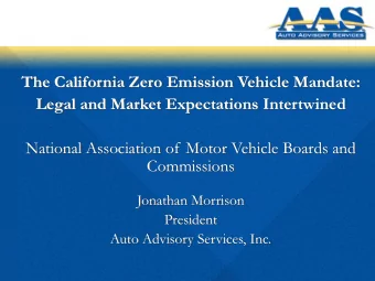 National Association of Motor Vehicle Boards and  Commissions  Jonathan Morrison  President  Auto