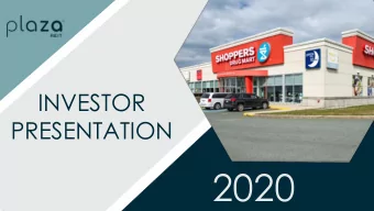 2020 Who is Plaza ?  Profile  Existing Portfolio  Under Development  Pipeline  17 projects  10