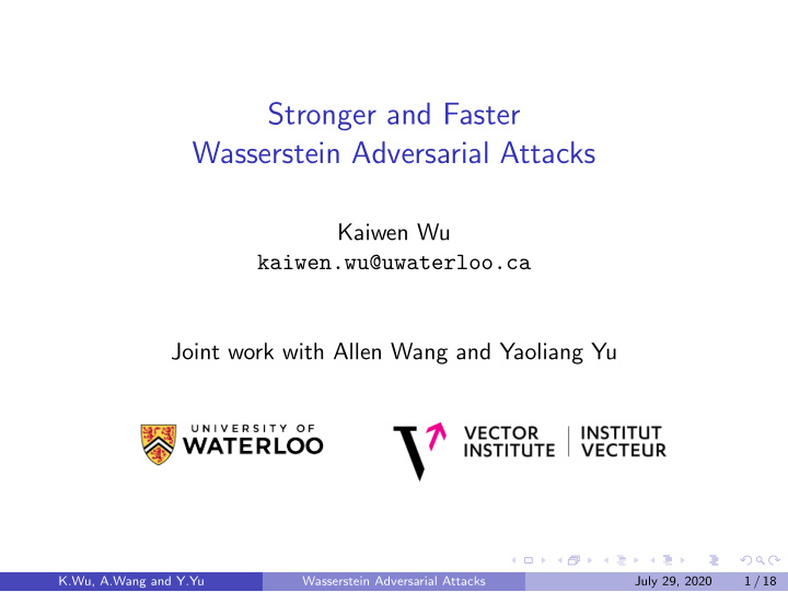 stronger and faster wasserstein adversarial attacks