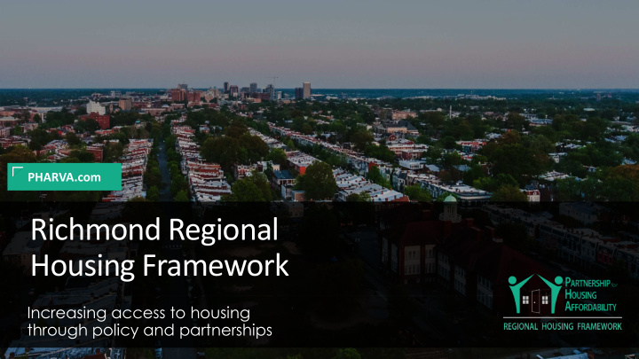 richmond regional housing framework