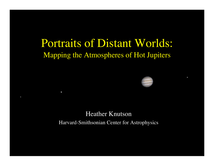 portraits of distant worlds