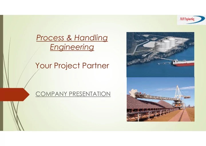 process handling engineering your project partner