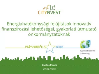 finanszrozsi lehetsgei, gyakorlati tmutat  nkormnyzatoknak  Giustino Piccolo