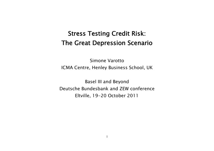 str stress ess testing testing cre credit dit risk risk