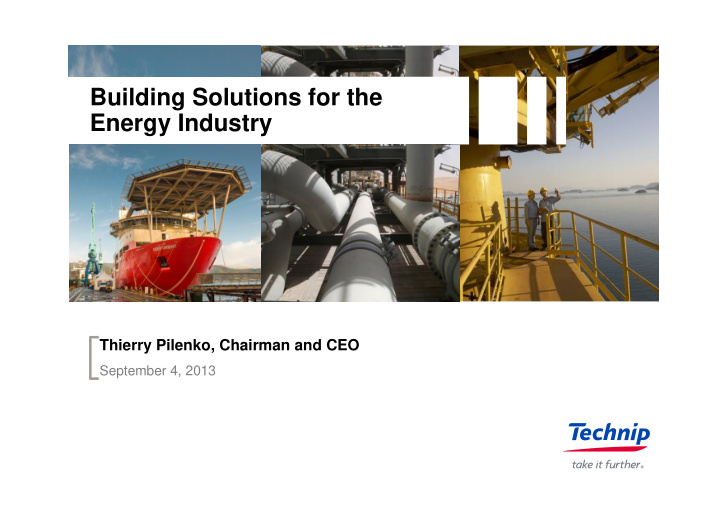 building solutions for the energy industry