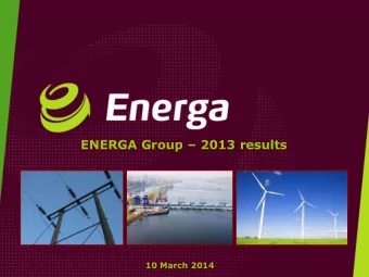 ENERGA Group  2013 results  10 March 2014  This graph shows the contribution of the individual