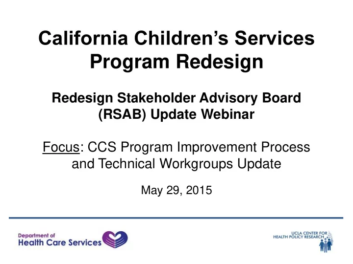 california children s services