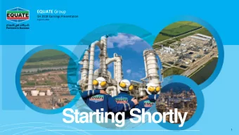 Starting Shortly  Your details go here (24)  www.equate.com  1  EQUATE Restricted EQUATE