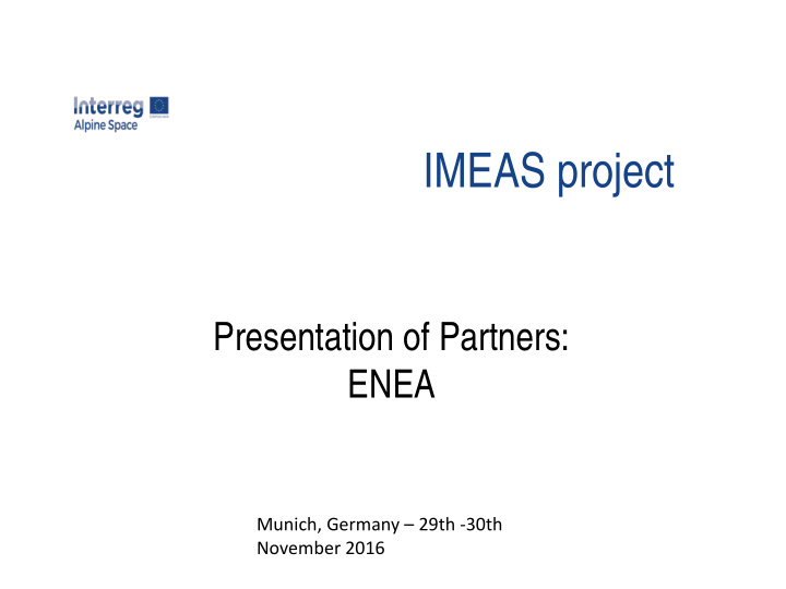 imeas project