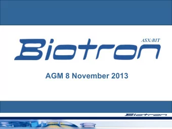 AGM 8 November 2013  Milestones  2012/13:    Planned  vs  Achieved    ACTIVITY