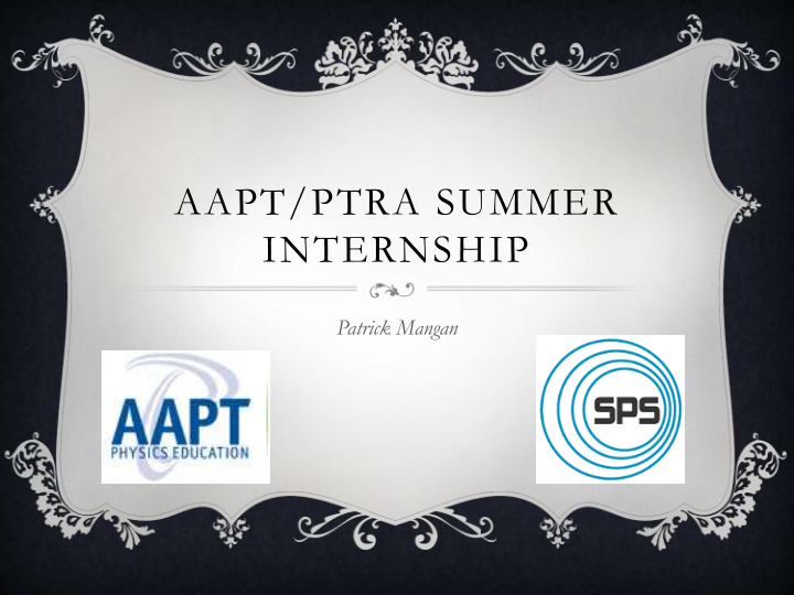 aapt ptra summer internship