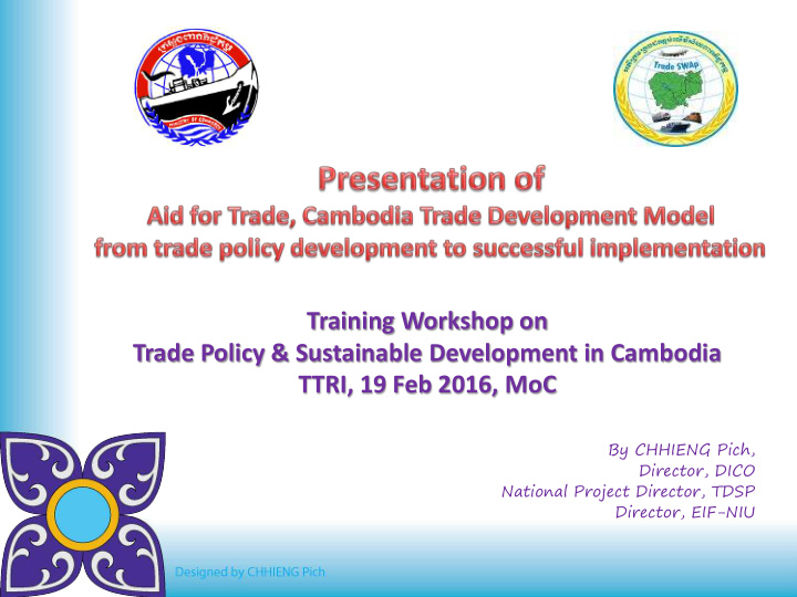 training workshop on trade policy sustainable development