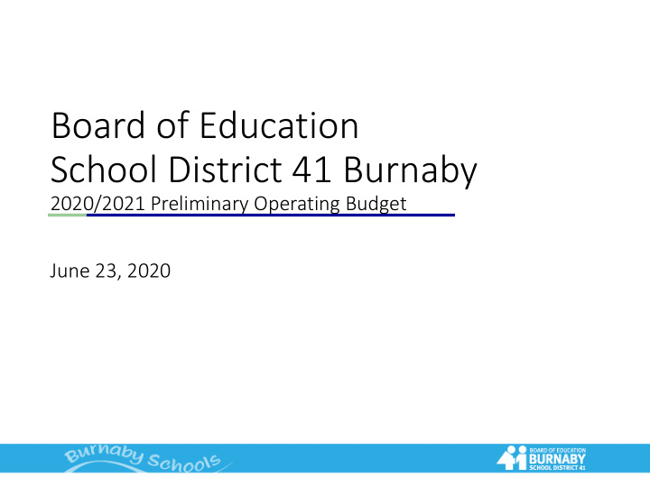 board of education school district 41 burnaby