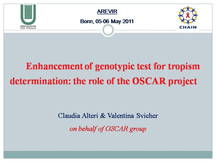 the oscar project a collaborative network throughout italy