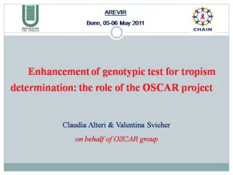 The OSCAR project:  a collaborative network throughout Italy  406 V3 sequences with HS Trofile