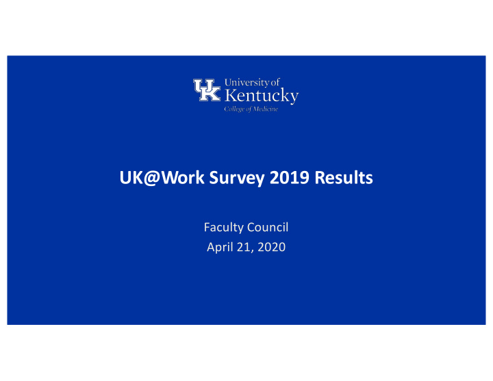 uk work survey 2019 results