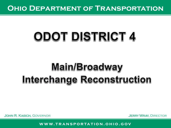 ohio department of transportation