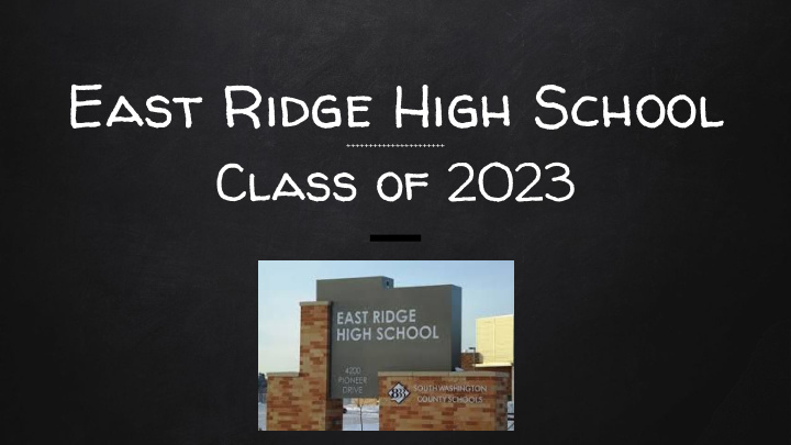 east ridge high school