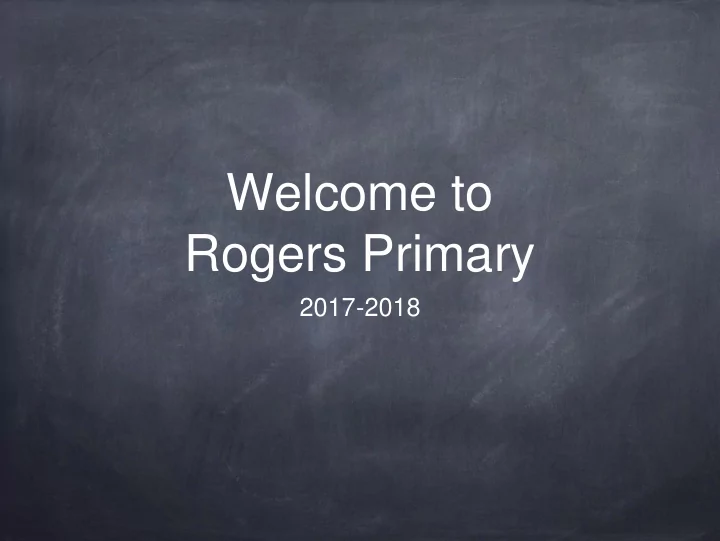 welcome to rogers primary