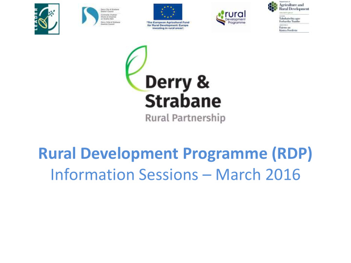 information sessions march 2016 rdp presentation to cover