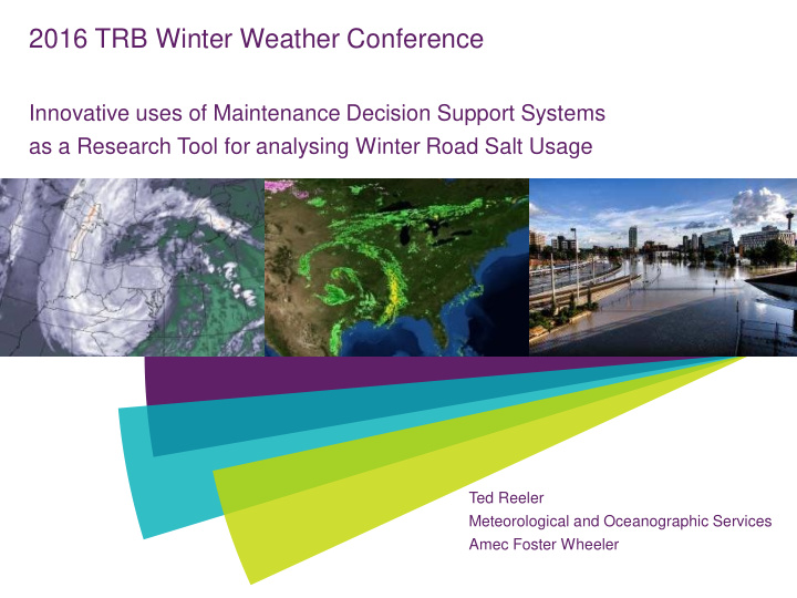 2016 trb winter weather conference