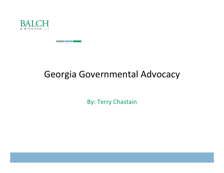 georgia governmental advocacy
