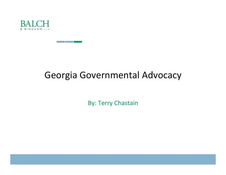 georgia governmental advocacy