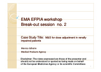 ema efpia workshop ema efpia workshop ema efpia workshop