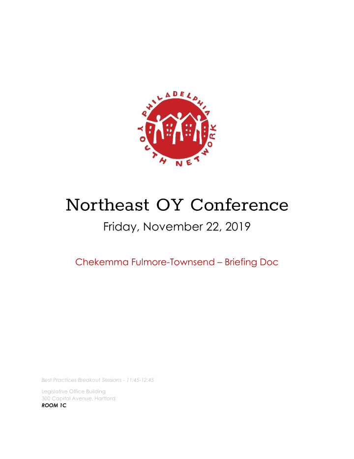 northeast oy conference