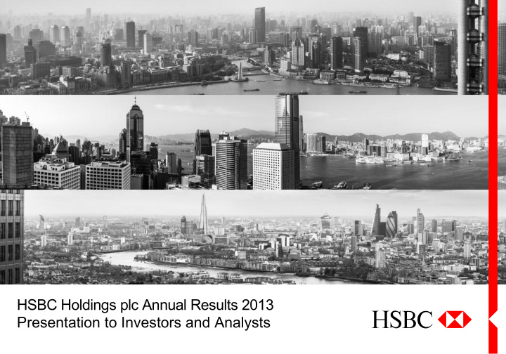 hsbc holdings plc annual results 2013 presentation to