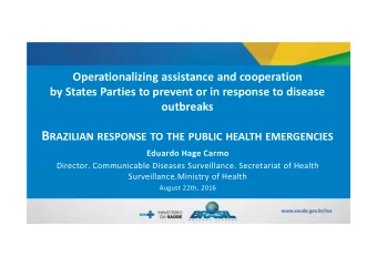 International Health Regulations  new procedures and tools to global public health  Purpose