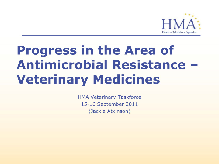 progress in the area of antimicrobial resistance