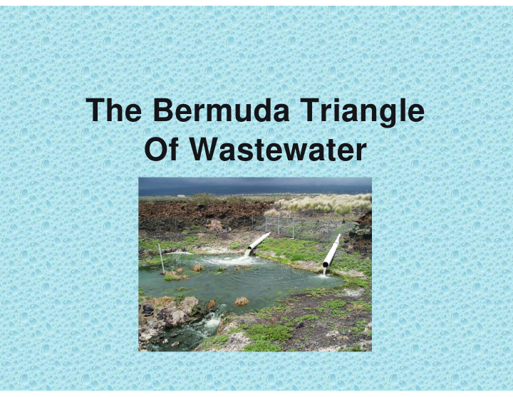 the bermuda triangle of wastewater 2014 section 303 d