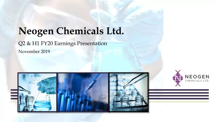 neogen chemicals ltd